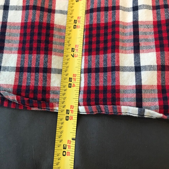 J. Crew flannel button-up, size medium - Picture 8 of 10